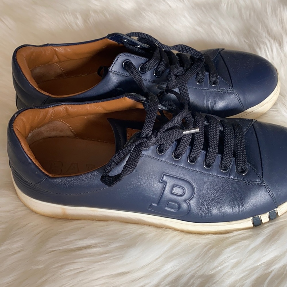 Bally Asher leather shoes in navy